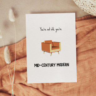 Funny Mid-Century Modern Birthday Card