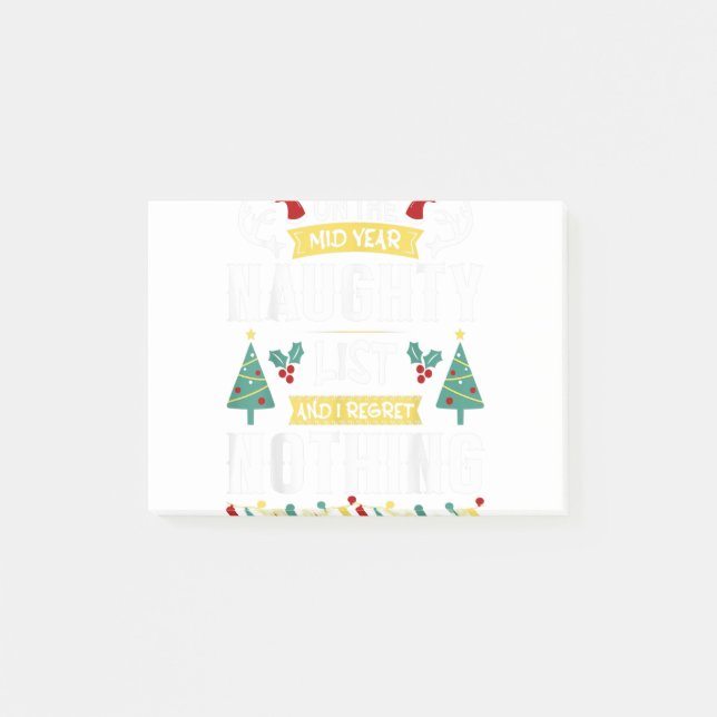 Funny Mid Year Christmas In July Beach Summer Chri Post-it Notes (Front)