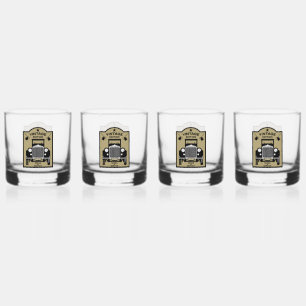 Funny Milestone Birthday Over The Hill Whiskey Glass
