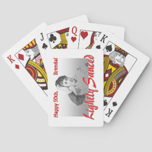 Funny milestone birthday playing cards