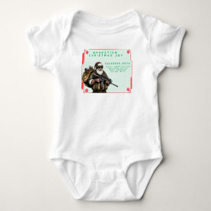 Funny Military/Christmas Santa Baby Bodysuit