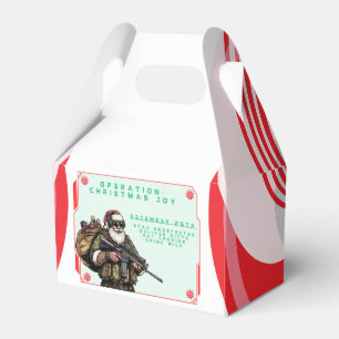 Funny Military Christmas/Santa Favor Box