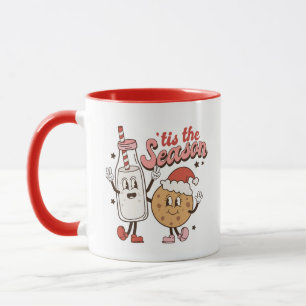 Funny Milk and Cookie Christmas Mug