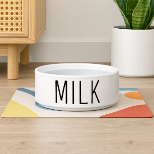 Funny Milk Dog Bowl