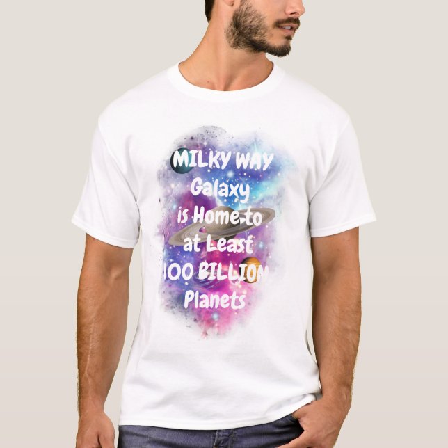 Funny Milky Way Galaxy Cool T-Shirt (Front)