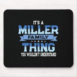 Funny Miller Family Reunion Tee Matching Vacation  Mouse Pad