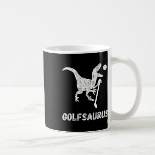 Funny Mini Golf Player Golf Dinosaur Golfer T-rex  Coffee Mug