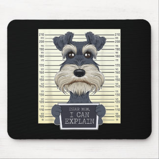 Funny Miniature Schnauzer Mom I Miniature Schnauze Mouse Pad