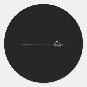 Funny Minimalist F-caw-f Gothic Raven Dark Humor C Classic Round Sticker