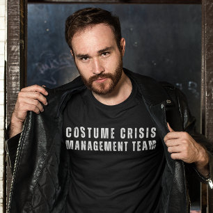 Funny Minimalist Halloween Costume Simple  Tri-Blend Shirt
