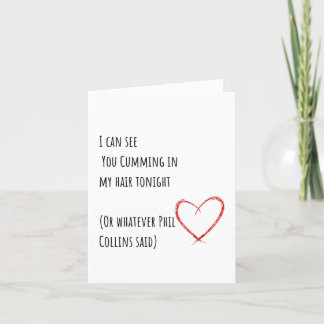 Funny Minimalist Valentines Carte de jour Phil Col
