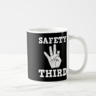 Funny Missing Finger Safety Third Fireworks July 4 Coffee Mug