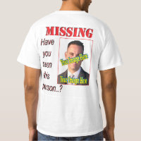 Funny Missing Person 🎭 Wanted Poster Gag Gift