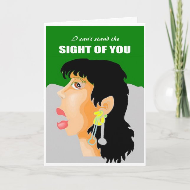 Funny missing you card (Front)