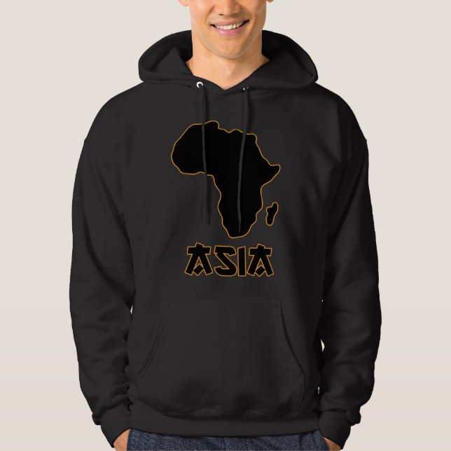 Funny Mixed Up Africa Asia 3 Hoodie (Front)