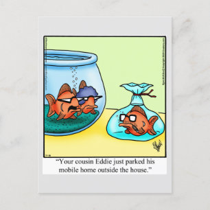 Funny Mobile Home Humour Postcard