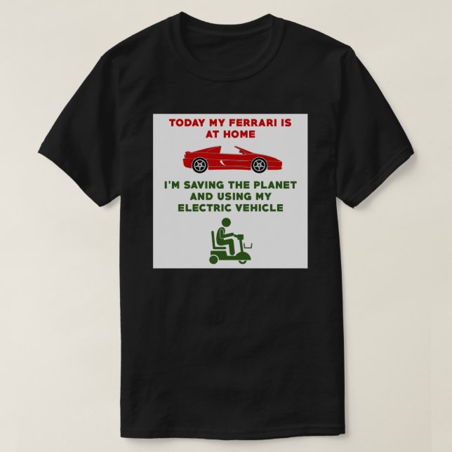 Funny Mobility Scooter Sticker Sticker.png T-Shirt (Design Front)