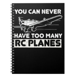 Funny Model Aircraft Pilot RC Plane Notebook