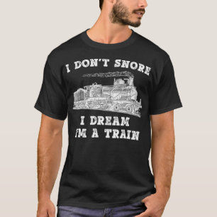 Funny Model Train Engineer Conductor  For Men  T-Shirt