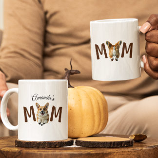 Funny modern cute Corgi puppy dog mama Coffee Mug