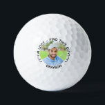 Funny Modern Photo Name I'm Lost Golf Balls<br><div class="desc">Funny I'm Lost golf balls. Add a photo and name to personalize and make this gift even better! Modern typography says I'm Lost - Find This Guy with fun arrows pointing to the picture. See other golf gift ideas in our shop.</div>