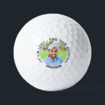 Funny Modern Photo Name I'm Lost Golf Balls<br><div class="desc">Funny I'm Lost golf balls. Add a photo and name to personalize and make this gift even better! Modern typography says I'm Lost - Find This Guy with fun arrows pointing to the picture. See other golf gift ideas in our shop.</div>