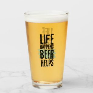 Funny Modern Pint Beer  Glass