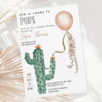 Funny Modern Ready to Pop Ballon Baby Shower 