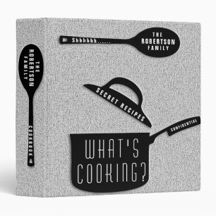 Funny Modern Secret Recipes Binder