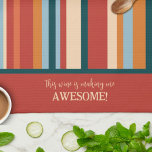Funny Modern Stripe Custom Wine Quote Kitchen Towel<br><div class="desc">Funny Custom Wine Quote Stripe Kitchen towel. These unique kitchen towels are a perfect gift to celebrate a birthday, retirement, anniversary, housewarming party, wedding gift, etc…A fun way to celebrate any occasion. Pair it with a bottle of wine and it makes a great gift for friends, family, coworkers, friends. For...</div>