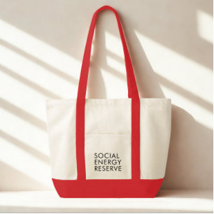 Funny Modern Typography Black Text Tote Bag