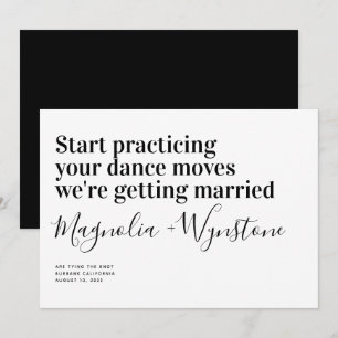 Funny Modern Typography Wedding Save The Date