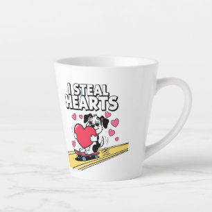Funny & Modern Valentine’s Day for Him & Her Latte Mug