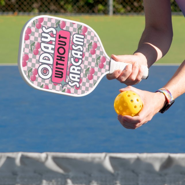 Funny Mom 0 Days without Sarcasm  Pickleball Paddle (Insitu)