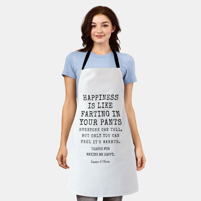 Funny Mom Birthday Wishes from Daughter Apron (Worn)