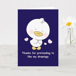 Funny Mom Card With Cute Duck