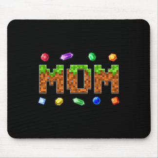 Funny Mom Dad Birthday Boy Kid Video Gamer Pixel  Mouse Pad