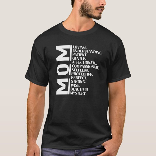 Funny Mom Definition Cool Mom Mom Adjective Mother T-Shirt (Front)
