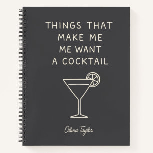 Funny Mom Life Drinking Adulting Humour Name Notebook