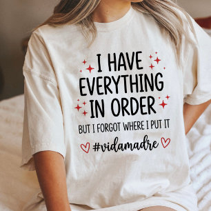Funny Mom Life Vida Madre Quote Tri-Blend Shirt
