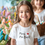 Funny Mom Loves Me Best<br><div class="desc">"Get the perfect birthday gift for kids with this adorable shirt featuring the fun design 'Mom (heart) Me Best!' It's guaranteed to make them smile!"</div>