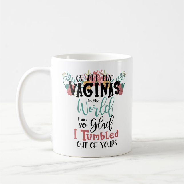 Funny Mom Mother's Day Gift From Daughter Son  Coffee Mug (Left)