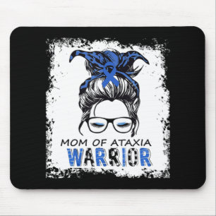 funny mom of ataxia warrior,design ataxia awarenes mouse pad