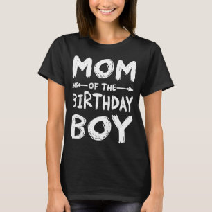 Funny mom of the birthday boy matching family T-Shirt