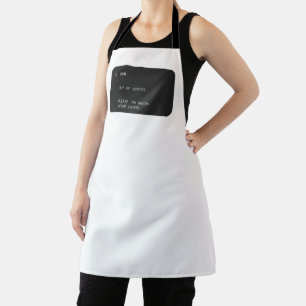 Funny Mom Out of Service Coffee Design Apron