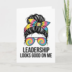 funny mom quote life tie dye card