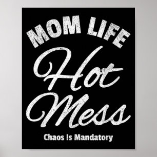 Funny Mom Quote Motherhood Humour Sarcastic Poster