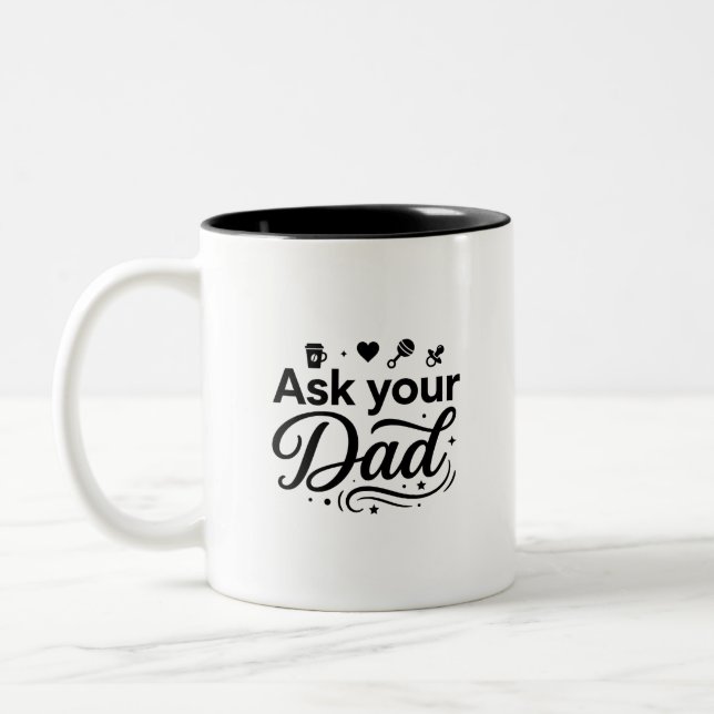 Funny Mom Quotes 2-Tone Mug (Left)