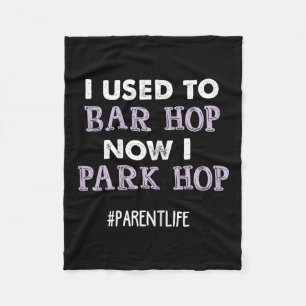 Funny Mom Saying Parent Quote Park Mommy Life New  Fleece Blanket