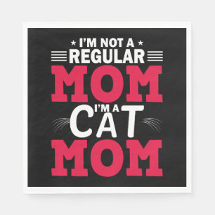 Funny Mom t shirts, Cat mom tee, Maternity, tee, 0 Napkin